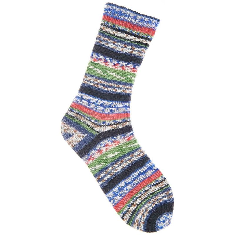 Superba Fair Isle 4 ply, Blue-Green
