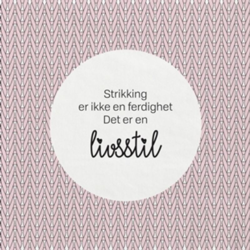 Servietter strikking
