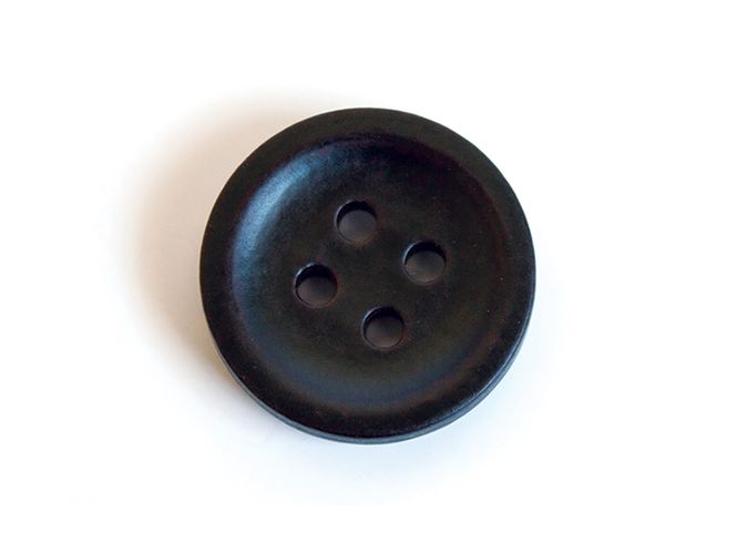 Hovedbilde Knapp Rund  28mm  Sort
