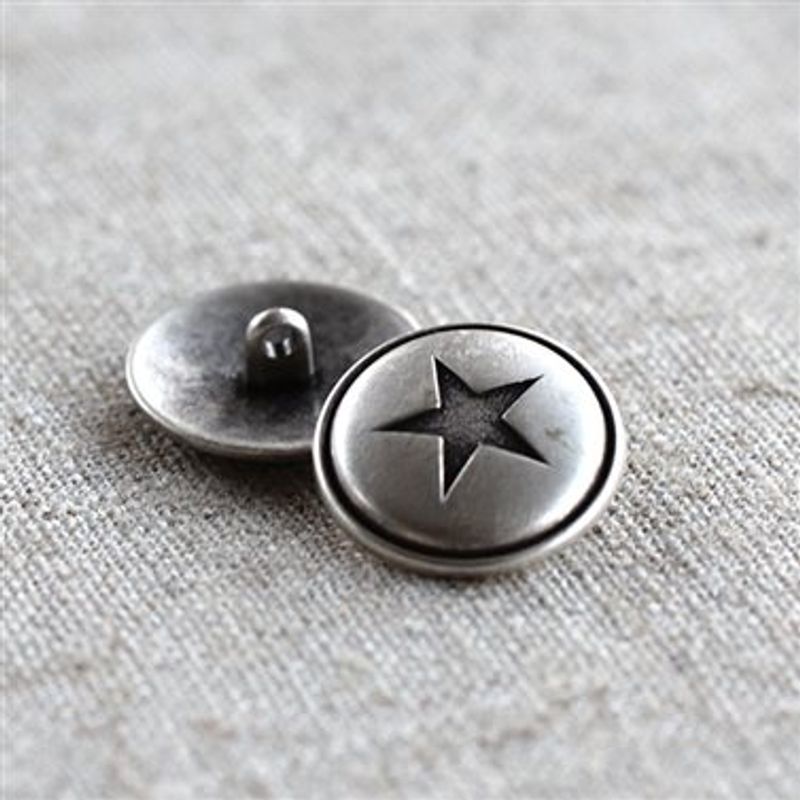 Antik sølvstjerne 22 mm