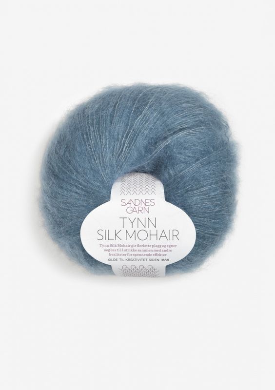 Sandnesgarn Tynn Silk Mohair 6552 Isblå