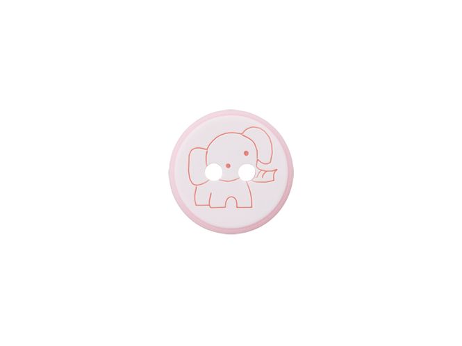 Hovedbilde Knapp 453538 2-hull Elefant ...