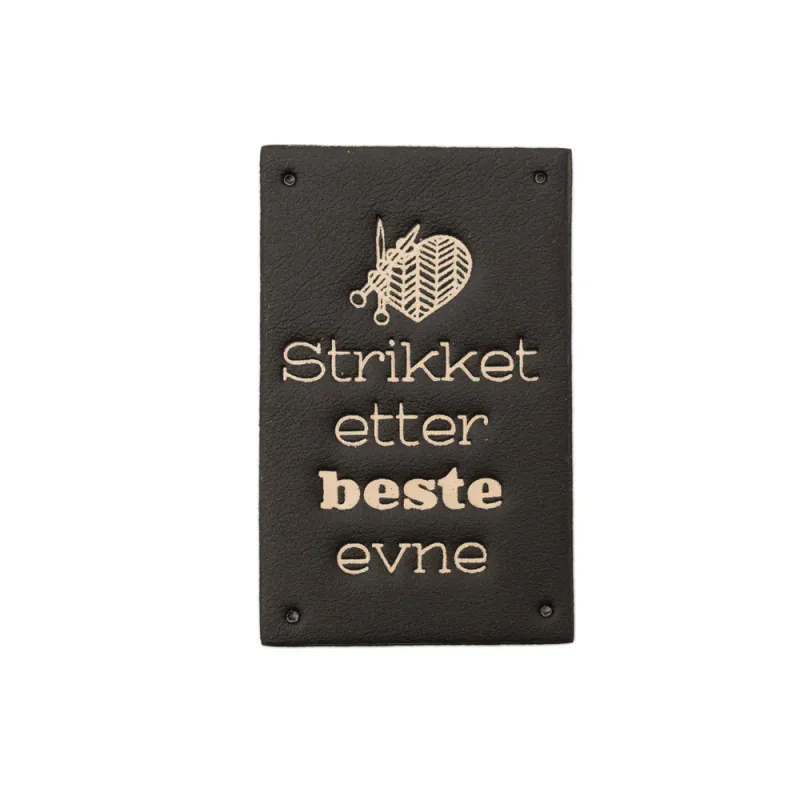 SL529 Merke Sort Strikket 