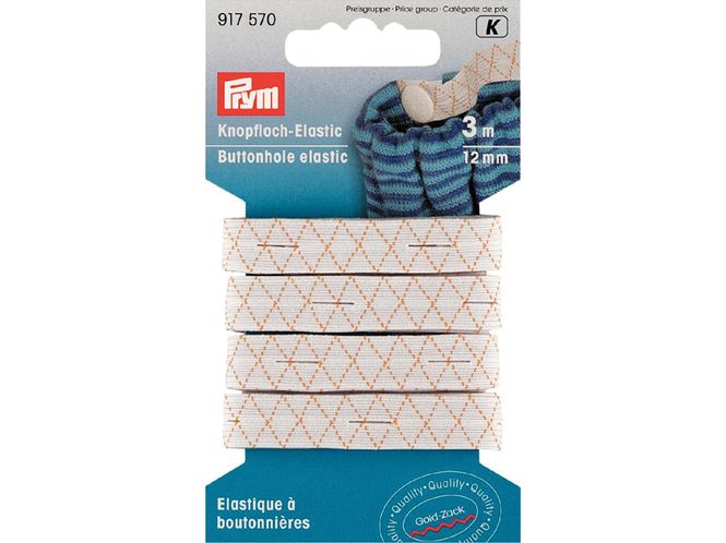 Hovedbilde Prym Knappehullstrikk 12mm 3m ...