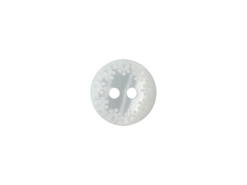Knapp 453887 2-hull 14mm 12 Hvit