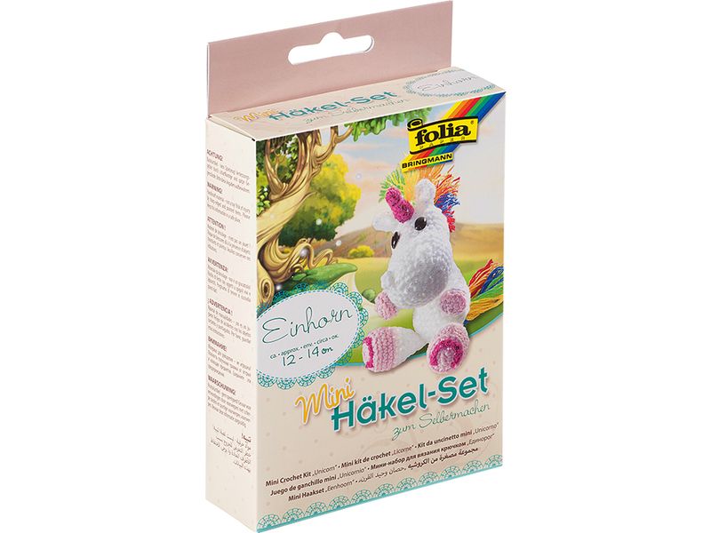 Folia Mini heklesett  Enhjørning